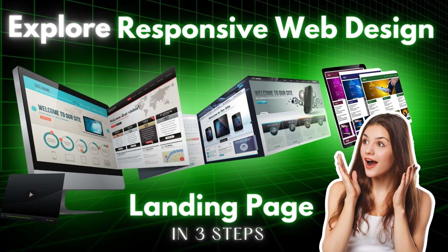 Responsive web design landing page