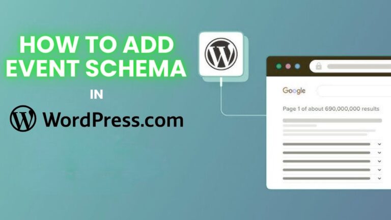 How to Add Event Schema in WordPress