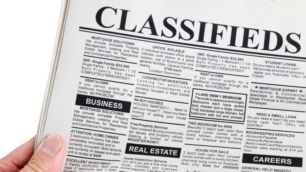 Infographic illustrating SEO benefits of classified ads